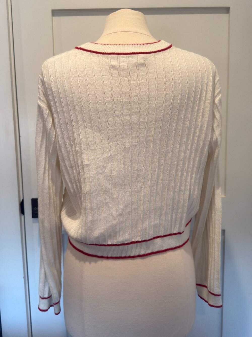 THE GREAT. Ribbed Cardigan - Picture 4 of 5